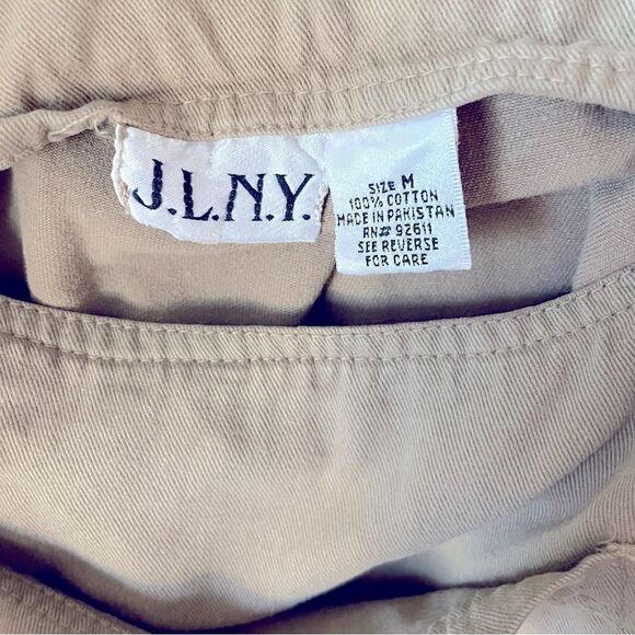 Vintage 90’s J.L. N.Y. Khaki Overall Maxi Dress - Picture 6 of 6